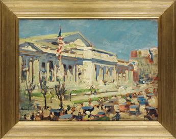 WILLIAM JEAN BEAULEY The New York Public Library from Fifth Avenue.